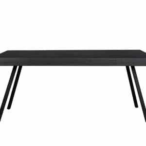 WHITE LABEL LIVING Suri spisebord, rektangulær - sort teaktræ og metal (220X100)