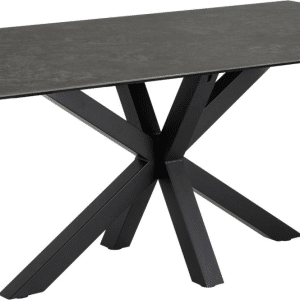 Spisebord Signature Bellona rektangulært i sort Fairbanks keramik 200x100 cm