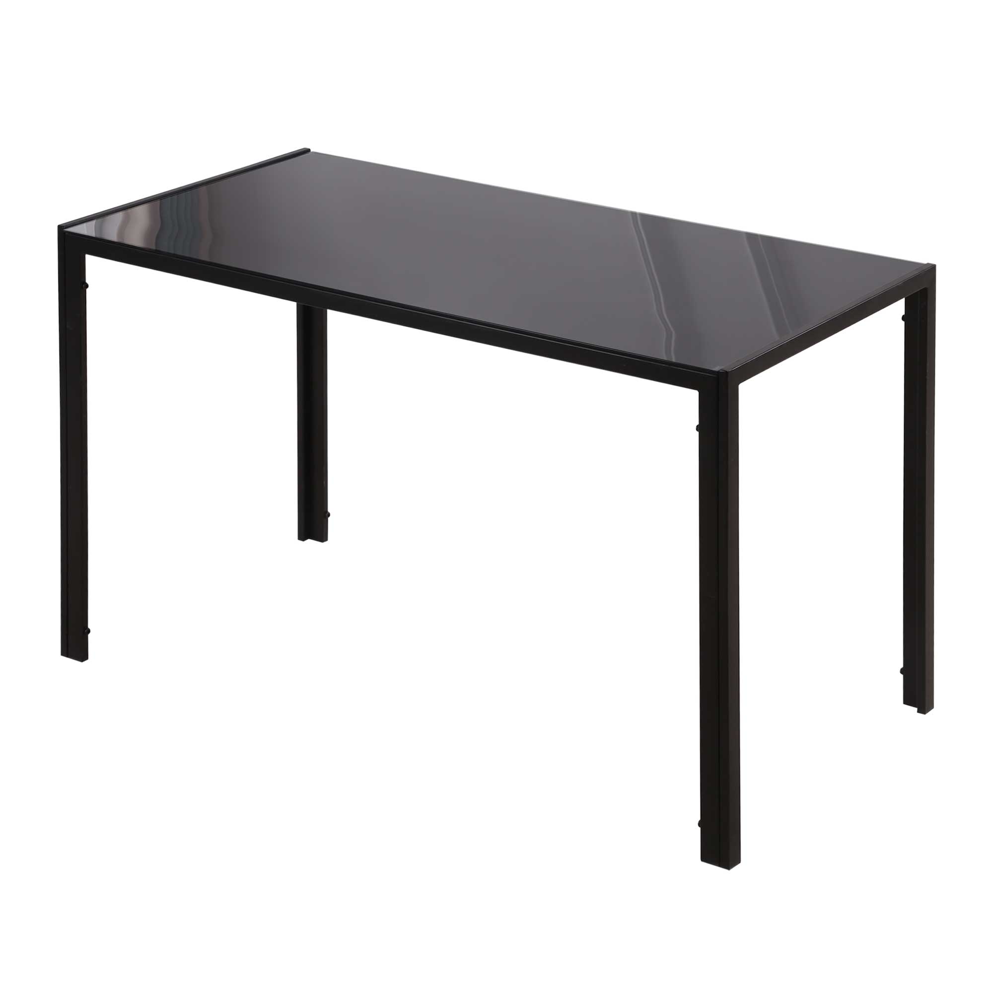 Spisebord køkkenbord stort bord, moderne design, 120 cm x 60 cm x 75 cm, sort