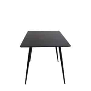 Venture Design Silar spisebord, m. butterflybordplade - sort melamin og sort metal (120x80)