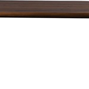 Spisebord Dutchbone Alagon 160x90 cm valnødfiner bordplade med sorte pulverlakerede stålben