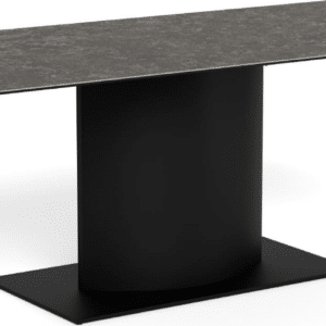 Spisebord Signature Bellora 200x100 cm sort Fairbanks-keramik mat stål 6-8 personer