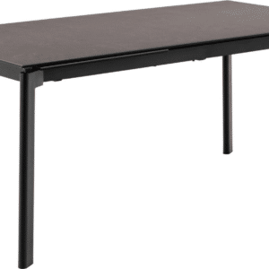 Spisebord Signature Palermo 240x90 cm H76 mat sort Fairbanks-keramik stålstel