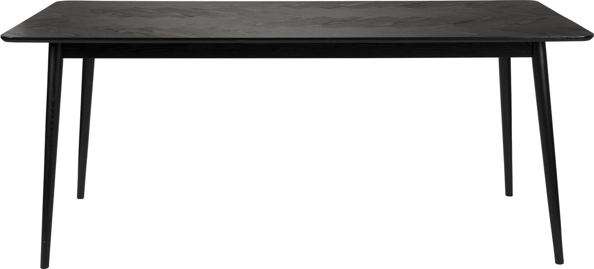 Spisebord Studio White Fabio sort egetræsfiner 180x90x75 cm moderne skandinavisk design