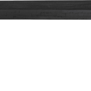 Spisebord Studio White Suri i teaktræ med sort lakeret finish og metalstel 160x78x76 cm