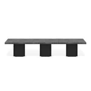 TEMAHOME Dusk Spisebord 150 - Beton-look og sort lak