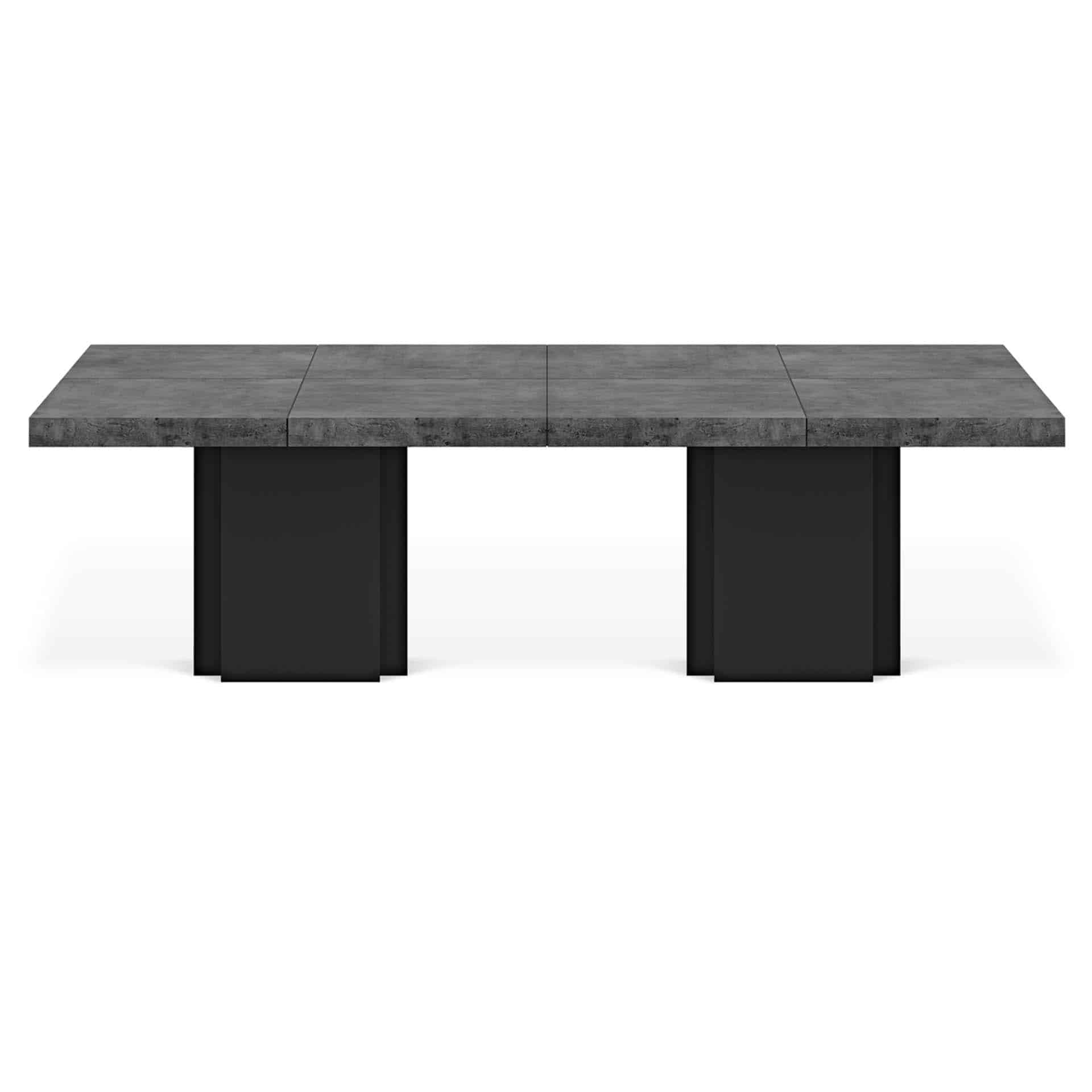 TEMAHOME Dusk Spisebord - Betonlook/Sort, 302x150 cm